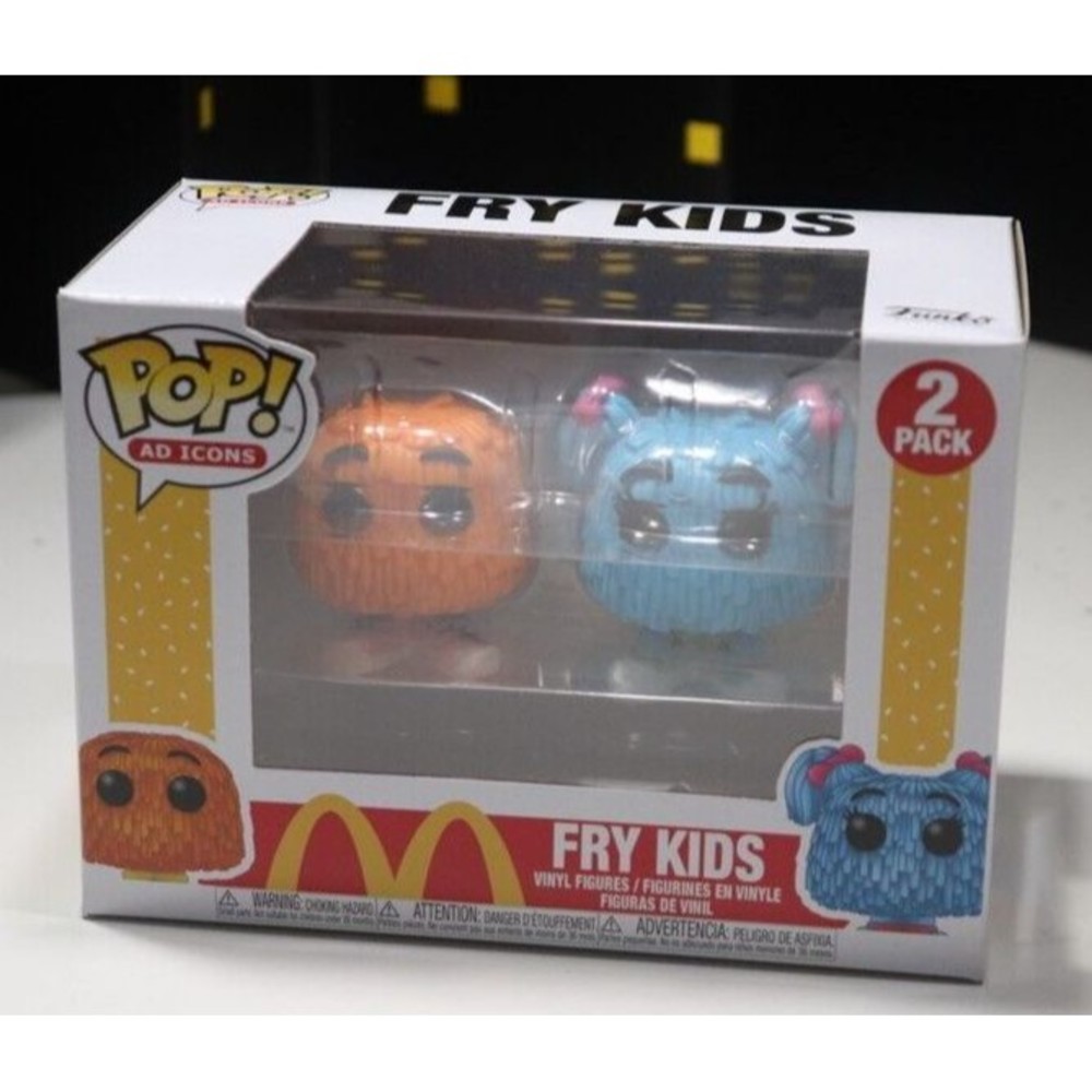 Funko Pop Vinyl McDonalds Ad Icons Fry Guys Orange Blue 2 Pack